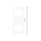 Placa de aquecimento mista de aço carbono fabricada na Itália - cristalizada Viadurini