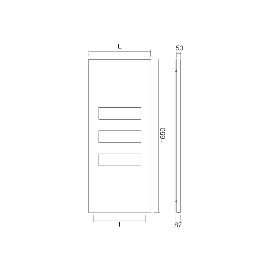 Placa de aquecimento mista de aço carbono fabricada na Itália - cristalizada Viadurini
