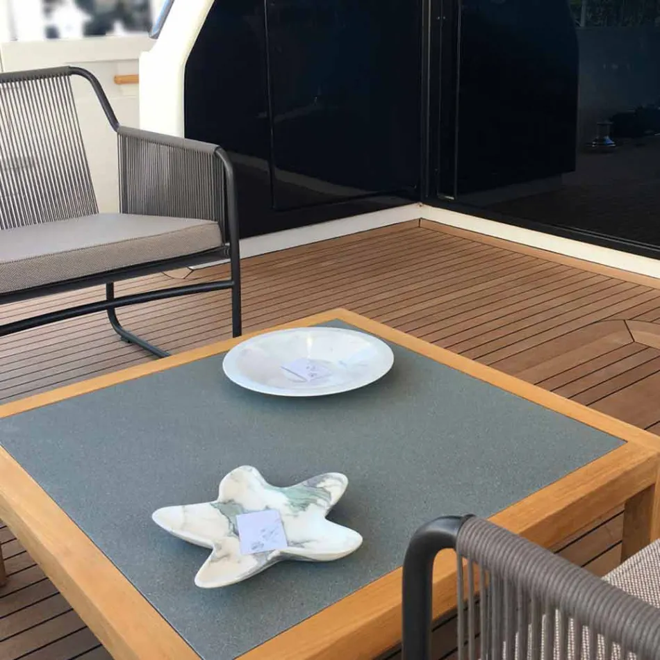 Pires de mármore modernos em forma de estrela do mar feitos na Itália - Ticcio Viadurini