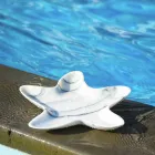 Pires de mármore modernos em forma de estrela do mar feitos na Itália - Ticcio Viadurini