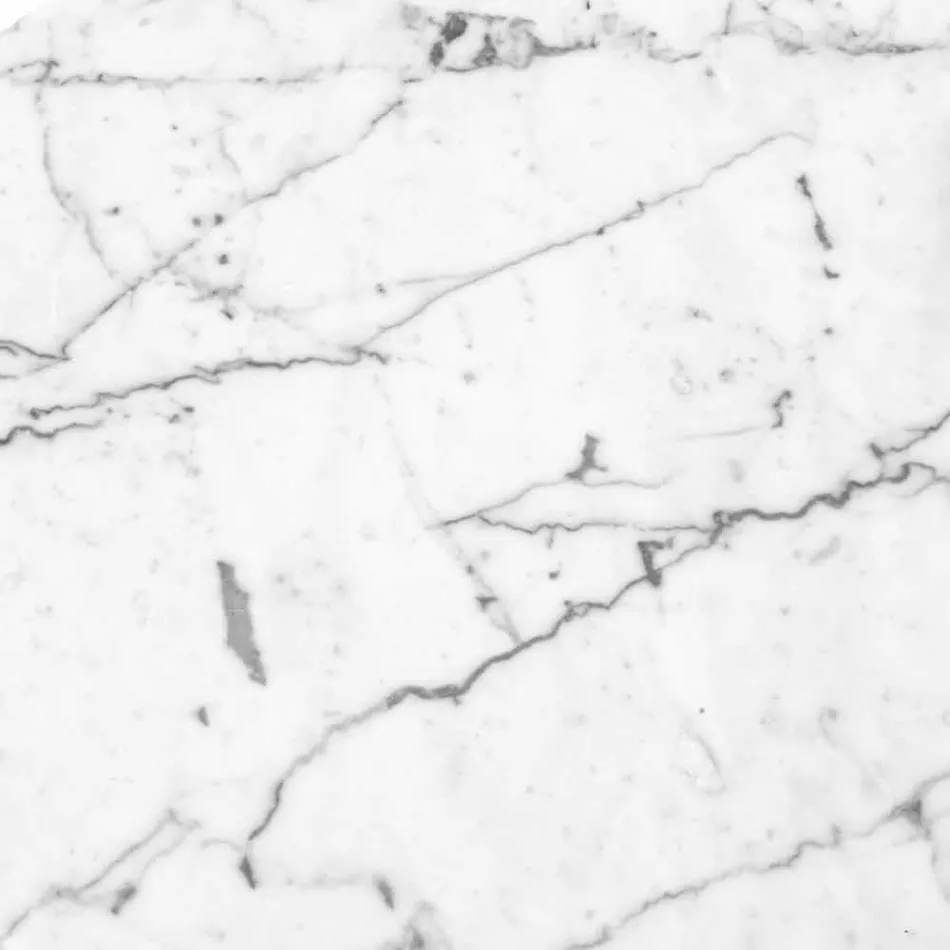 Prato redondo de queijo em mármore branco ou preto fabricado na Itália - Kirby Viadurini