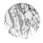 Travessa de servir redonda em mármore branco Carrara Made in Italy - Kamil Viadurini