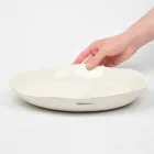 Prato Redondo de Porcelana Branca Italiana Luxo - Arcimaesta Viadurini