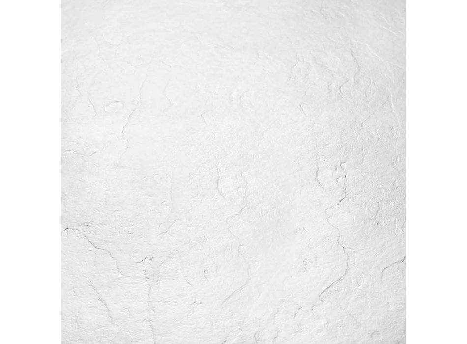 Base para ducha 100x70 em resina branca com acabamento com efeito de ardósia - Sommo Viadurini