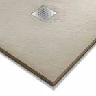 Base para ducha 100x80 em Resina Pedra Efeito Acabamento Design Moderno - Domio Viadurini