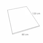 Base de chuveiro de resina 120x80 em acabamento com efeito de veludo branco moderno - Estimo Viadurini