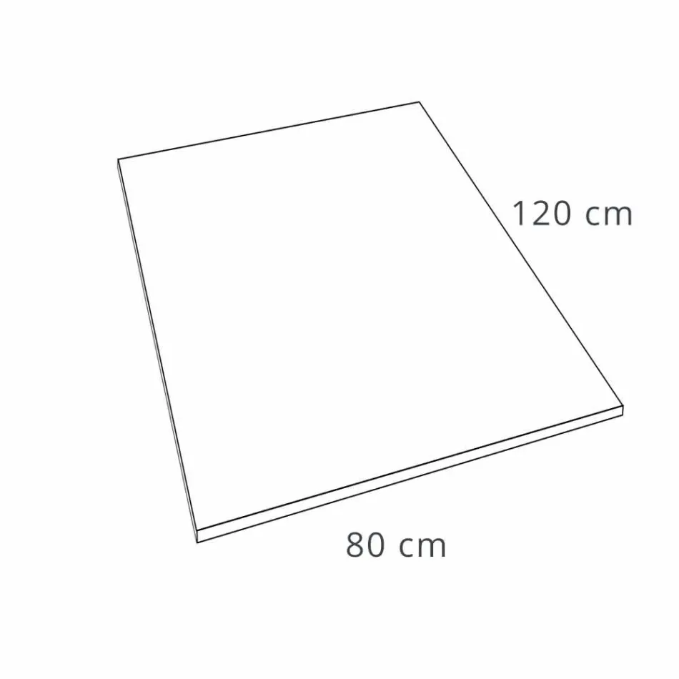 Base de chuveiro de resina 120x80 em acabamento com efeito de veludo branco moderno - Estimo Viadurini