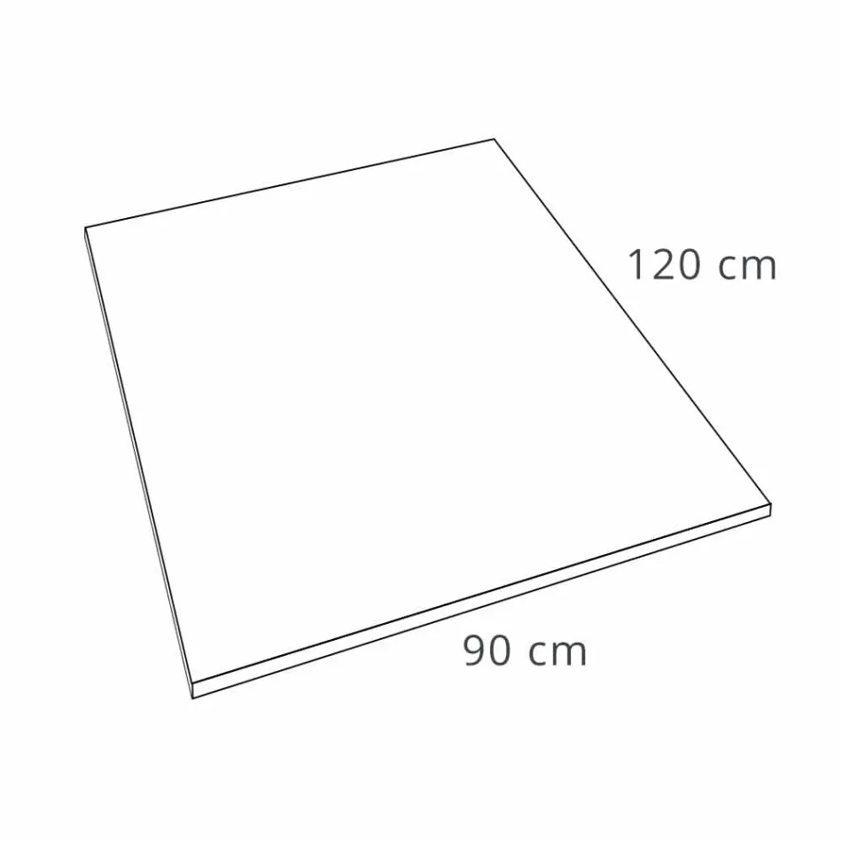 Base de chuveiro 120x90 Design moderno em efeito de ardósia de resina branca - Sommo Viadurini