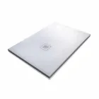 Base para Chuveiro 120x90 em Resina Efeito Pedra com Grade de Aço - Domio Viadurini