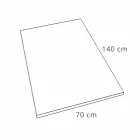 Base de duche 140x70 cm em Branco ou Cinzento - Resina Efeito Betão Cupio Viadurini