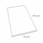 Base para Chuveiro 170x70 em Resina Efeito Pedra com Grade de Aço - Domio Viadurini