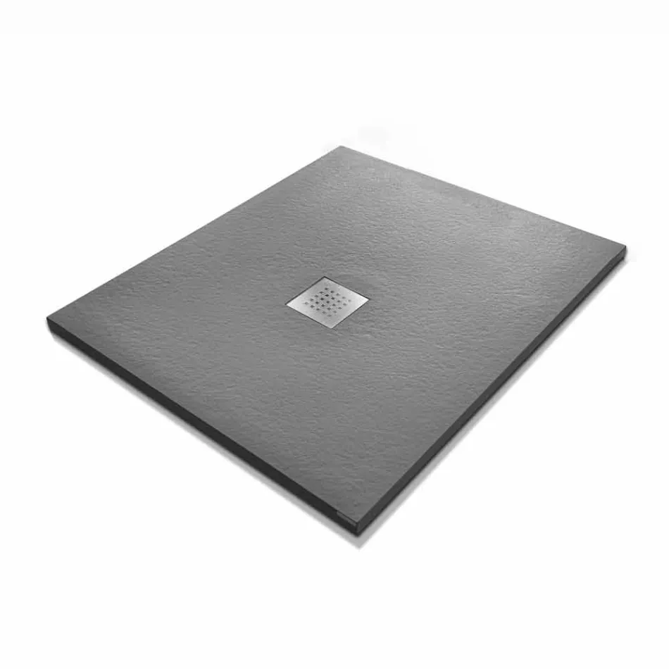 Base de chuveiro 90x70 em Resina Pedra Efeito Acabamento Design Moderno - Domio Viadurini