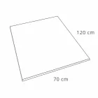 Base de chuveiro com design moderno 120x70 em resina com efeito de veludo - Estimo Viadurini