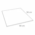 Base de chuveiro quadrada de design 90x90 em efeito veludo de resina branca - Estimo Viadurini