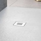 Base para ducha de resina branca com efeito de ardósia 170x70 Design moderno - Sommo Viadurini