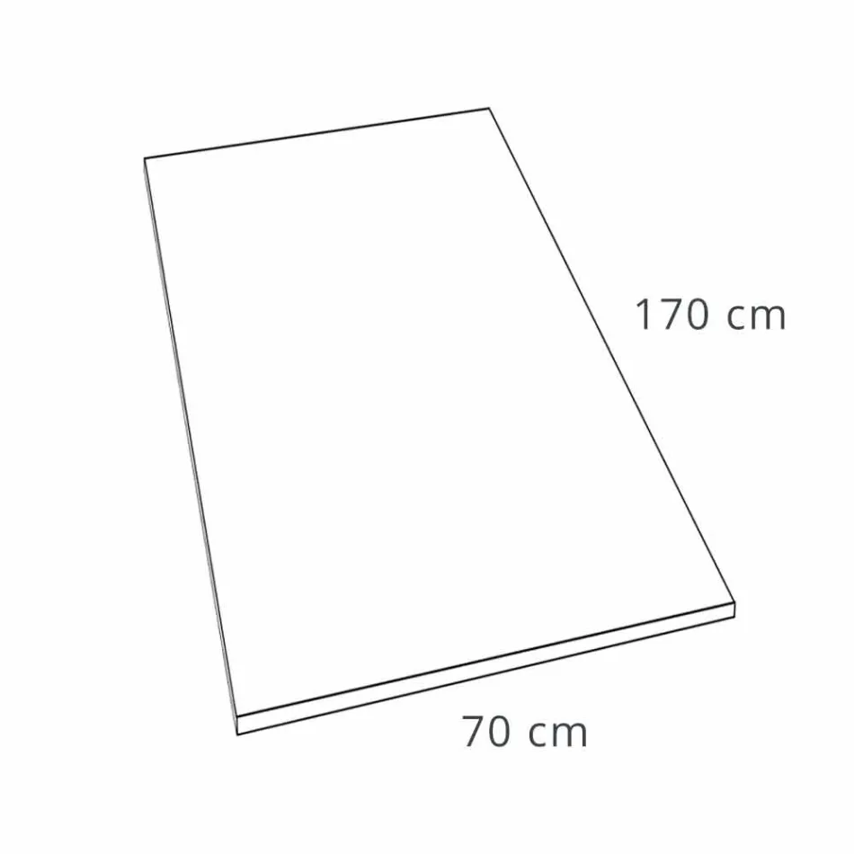 Base para ducha de resina branca com efeito de ardósia 170x70 Design moderno - Sommo Viadurini