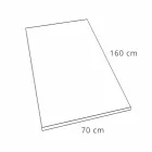 Base para ducha de resina e acabamento com efeito concreto 160x70 Moderno - Cupio Viadurini