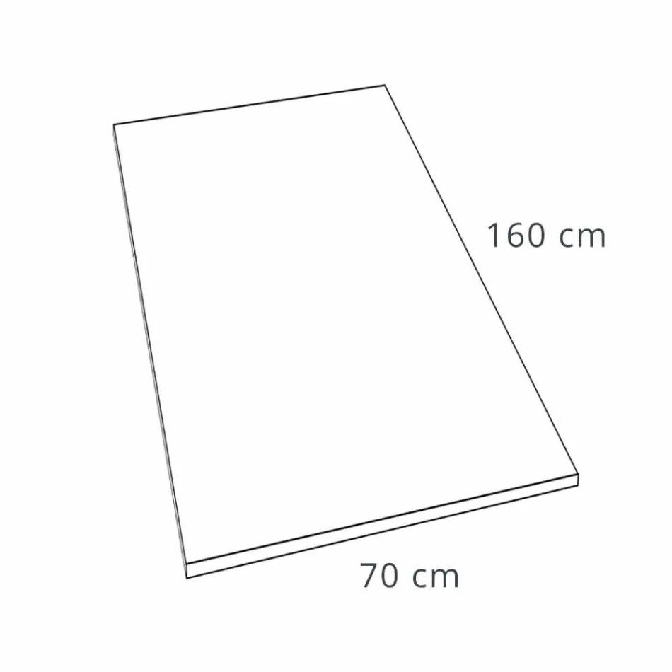 Base para ducha de resina e acabamento com efeito concreto 160x70 Moderno - Cupio Viadurini