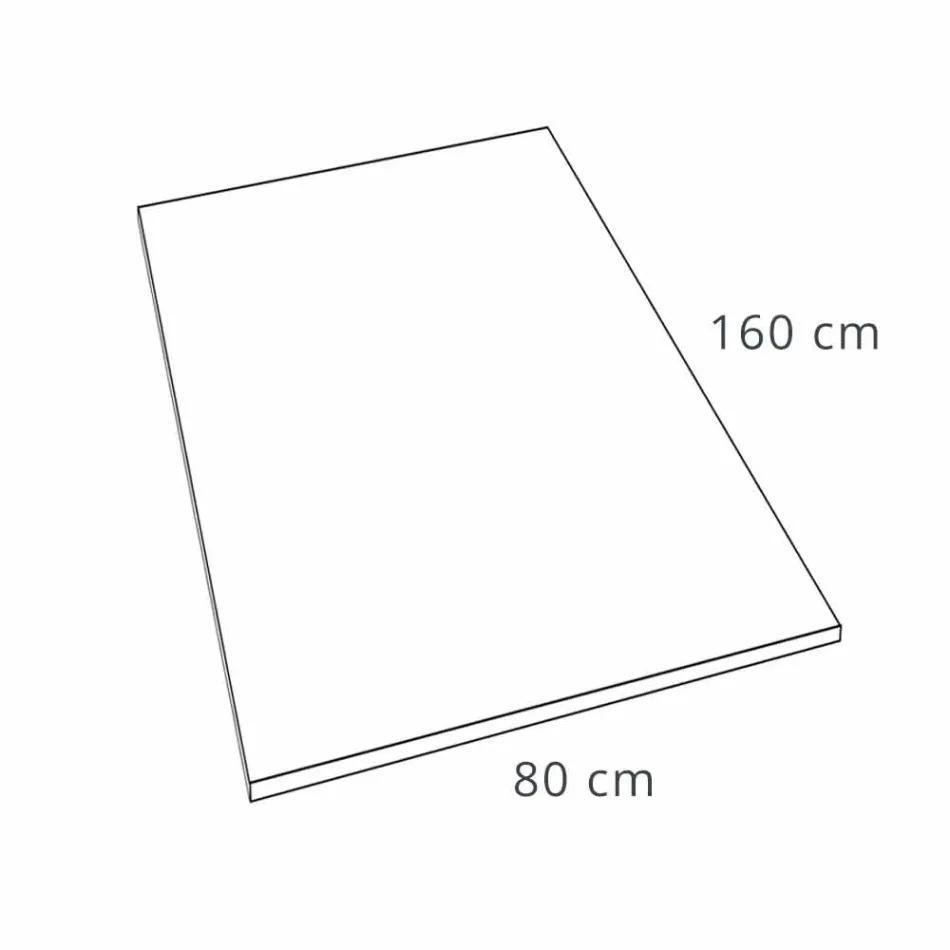 Base para ducha moderna 160x80 com acabamento em resina de efeito concreto - Cupio Viadurini