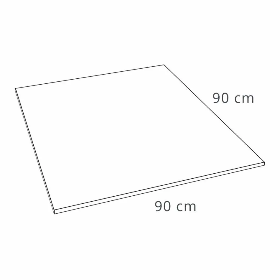 Base de banho quadrada moderna 90 x 90 em resina branca com efeito de ardósia - Sommo Viadurini