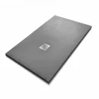 Base de chuveiro retangular 140x90 em acabamento com efeito resina de pedra - Domio Viadurini