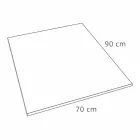 Base de duche retangular moderna em Efeito Resina Betão 90x70 cm - Cupio Viadurini