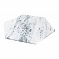 Prato Hexagonal em Mármore Carrara Branco ou Marquinia Preta - Ludivine