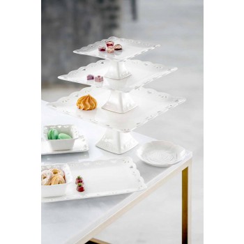 12 peças de porcelana elegante prato decorado à mão - Rafiki