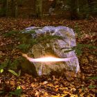 Pedra iluminadora com difusor de som Fior di Pesco Carnico Sound Viadurini