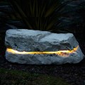 Pedra iluminadora com difusor de som Fior di Pesco Carnico Sound