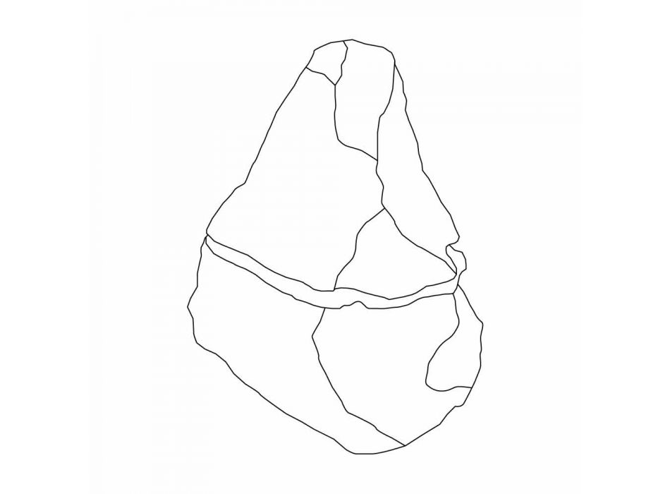 Pedra de led em Peach Carnico Soft, peça única Viadurini