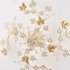 Luminária de teto com 6 lâmpadas em metal e cristal para interiores com estilo sofisticado – Orchidea Viadurini