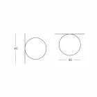 Teto de esfera Slide Globo (Wall) feito de polietileno fabricado na Itália Viadurini