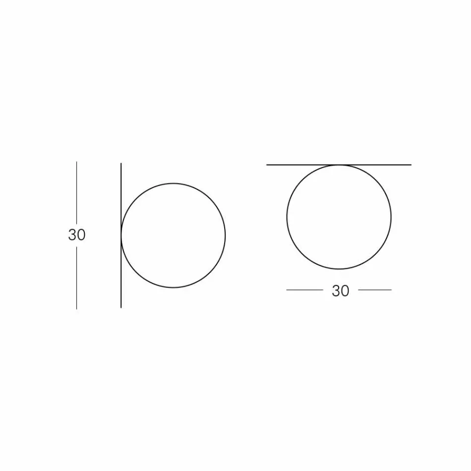 Teto de esfera Slide Globo (Wall) feito de polietileno fabricado na Itália Viadurini