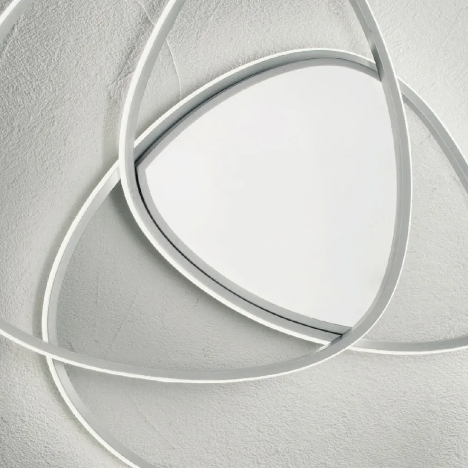 Luminária de teto Luminária de parede LED em ouro ou prata com acabamento metálico - Rosella Viadurini