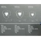 Luminária de teto Luminária de parede LED em ouro ou prata com acabamento metálico - Rosella Viadurini