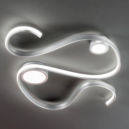 Candeeiro de parede de metal com design moderno de LED regulável - Steven Viadurini