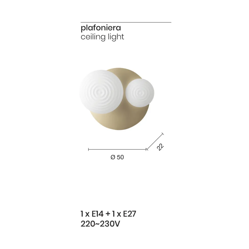 Candeeiro de parede em vidro fundido com estrutura metálica - andorinha Viadurini