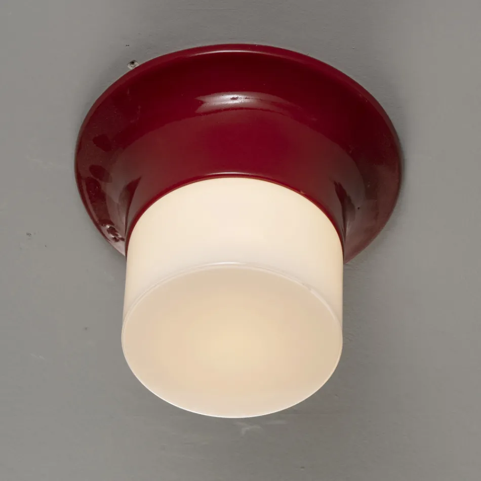 Candeeiro de teto de exterior feito à mão em majólica Made in Italy - Toscot Swinger Viadurini