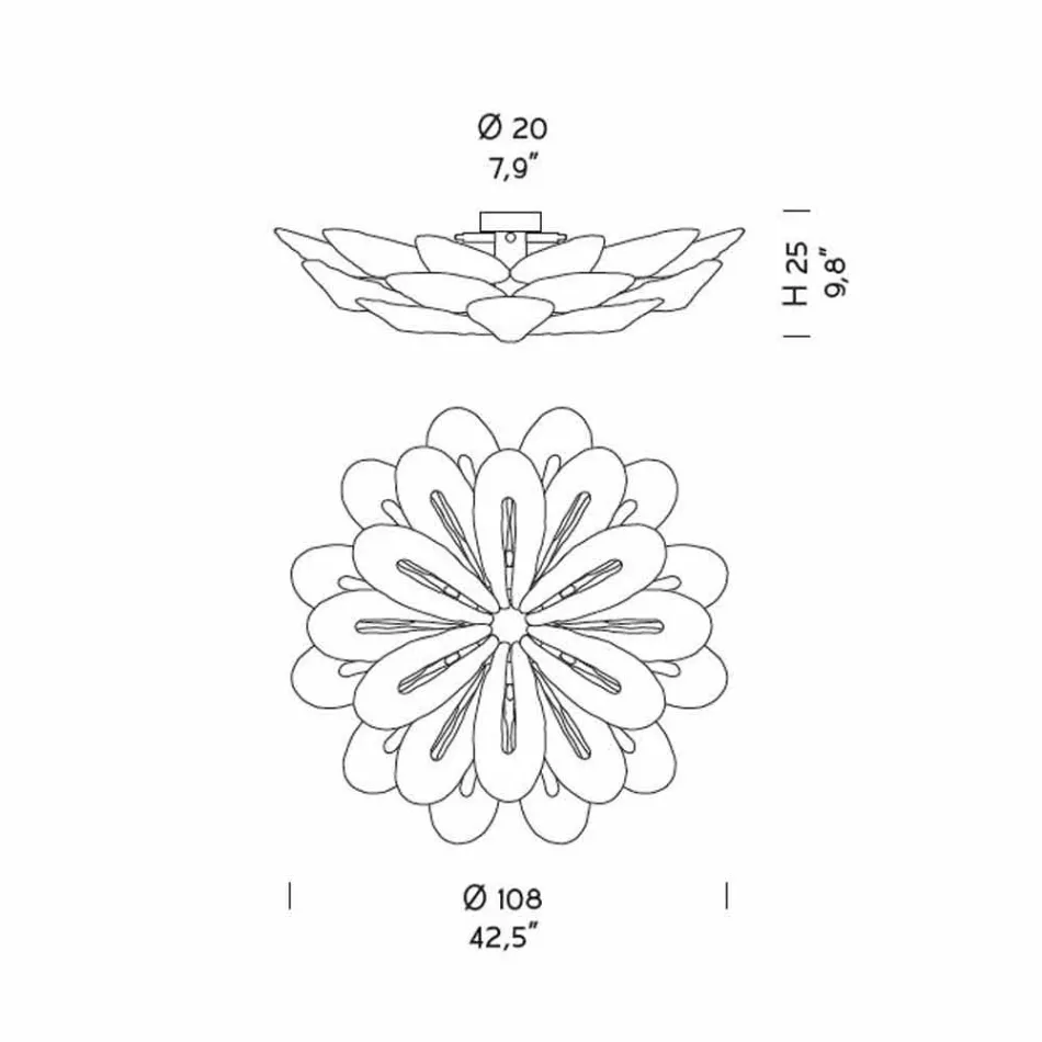 Candeeiro de tecto artesanal em vidro veneziano fumado, fabricado na Itália - Minos Viadurini
