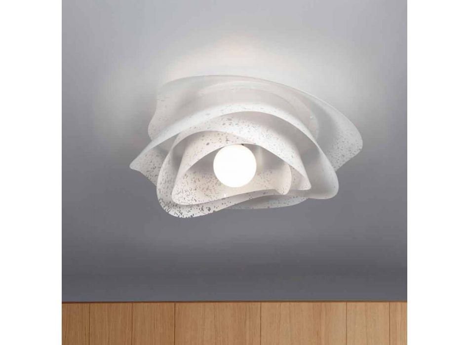 Design moderno branco lâmpada de teto diâmetro 55 cm Antalya, made in Italy Viadurini