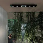 Luminária de Teto com Placa de Vidro Plana e Rebaixamento - Kora Viadurini