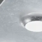 Luminária de Teto com Placa de Vidro Plana e Rebaixamento Fabricada na Itália - Kora Viadurini