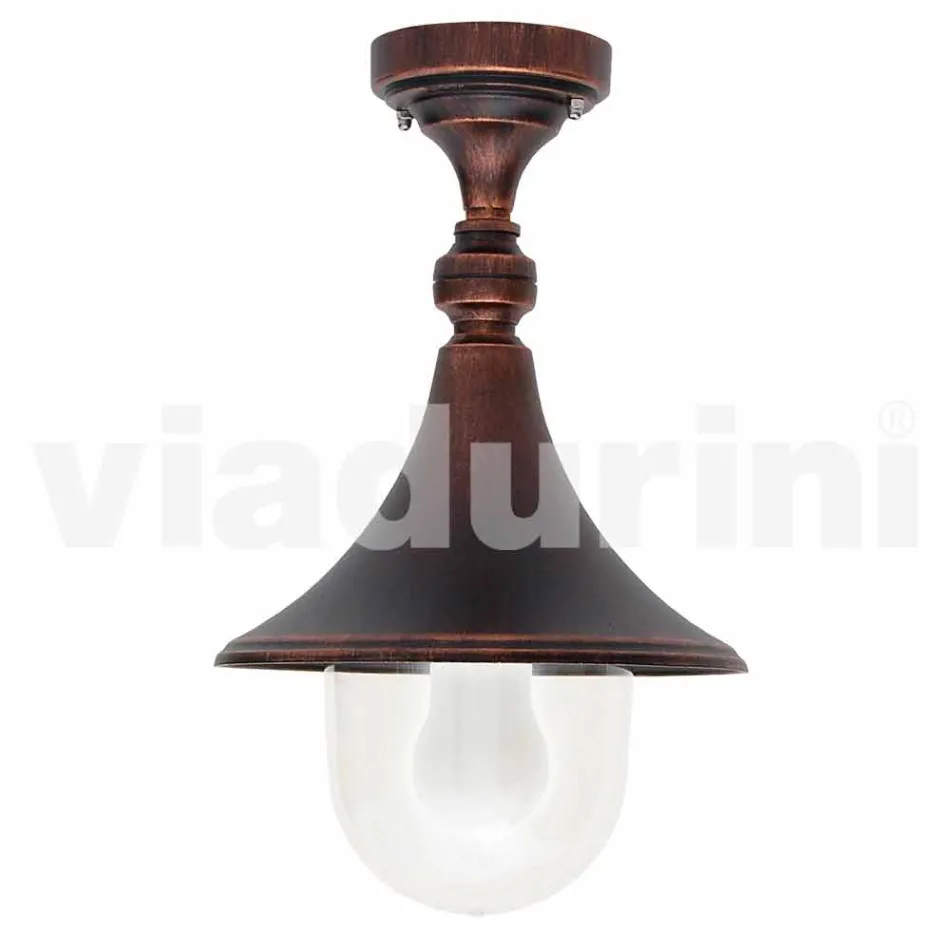 Luminária de teto de jardim em alumínio fundido feito na Itália, Anusca Viadurini