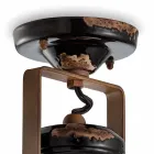 Luminária de teto de cerâmica, vidro e metal Bryanna Viadurini