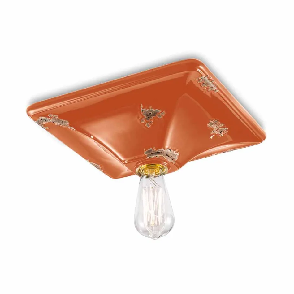 Estilo de fixação de teto estilo retro cerâmica Karen Ferroluce Viadurini