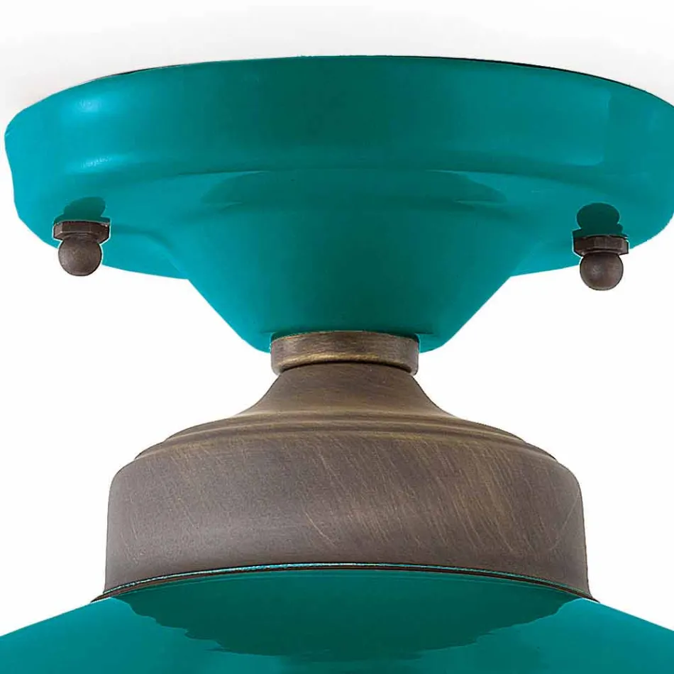 Luminária de teto Design de cerâmica e latão teto Cecilia Viadurini