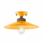 Luminária de teto Design de cerâmica e latão teto Cecilia Viadurini