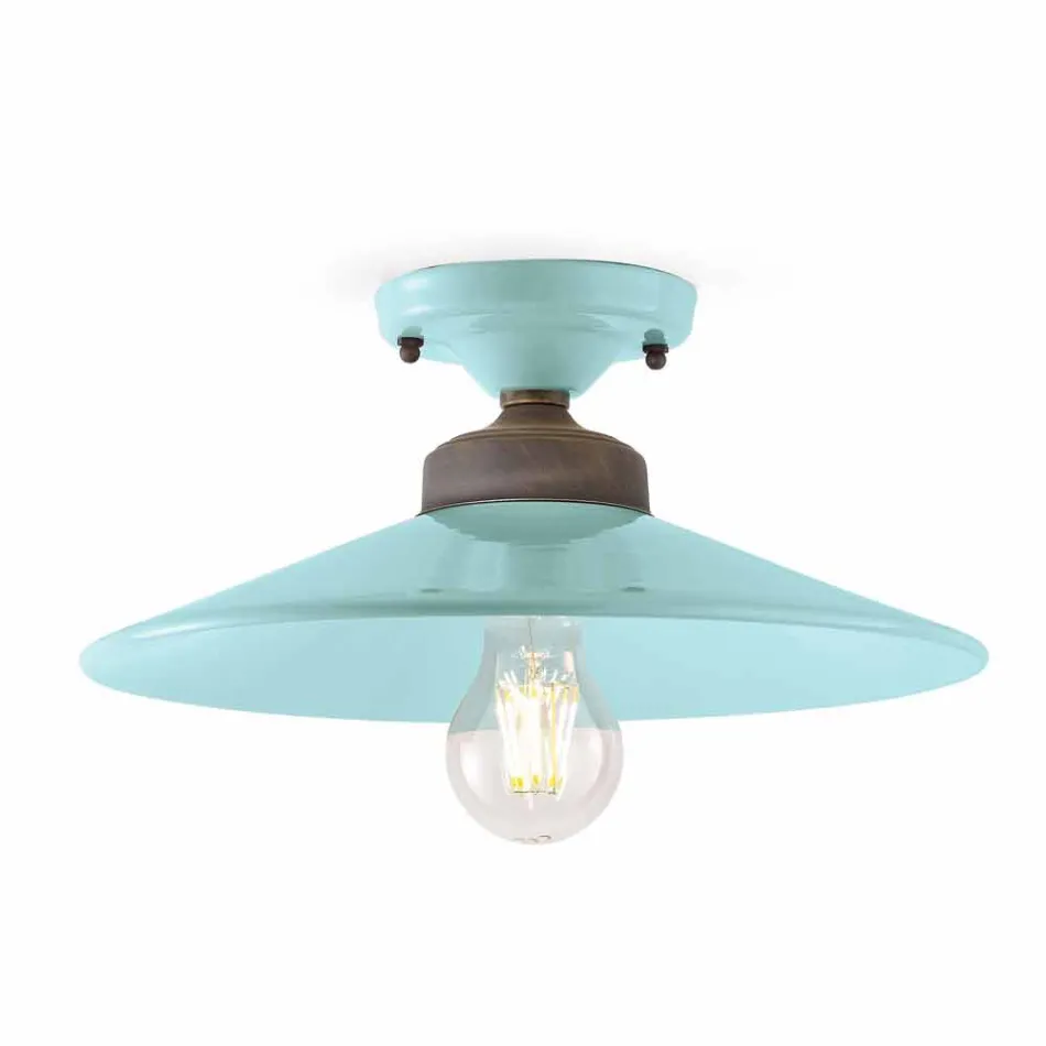 Luminária de teto Design de cerâmica e latão teto Cecilia Viadurini