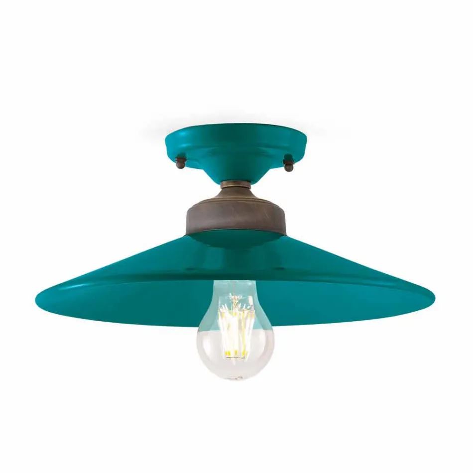 Luminária de teto Design de cerâmica e latão teto Cecilia Viadurini